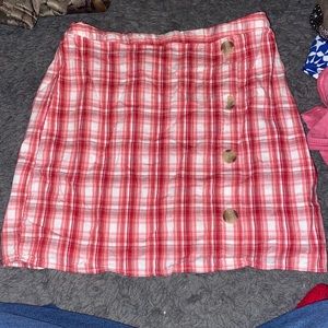 plaid skirt